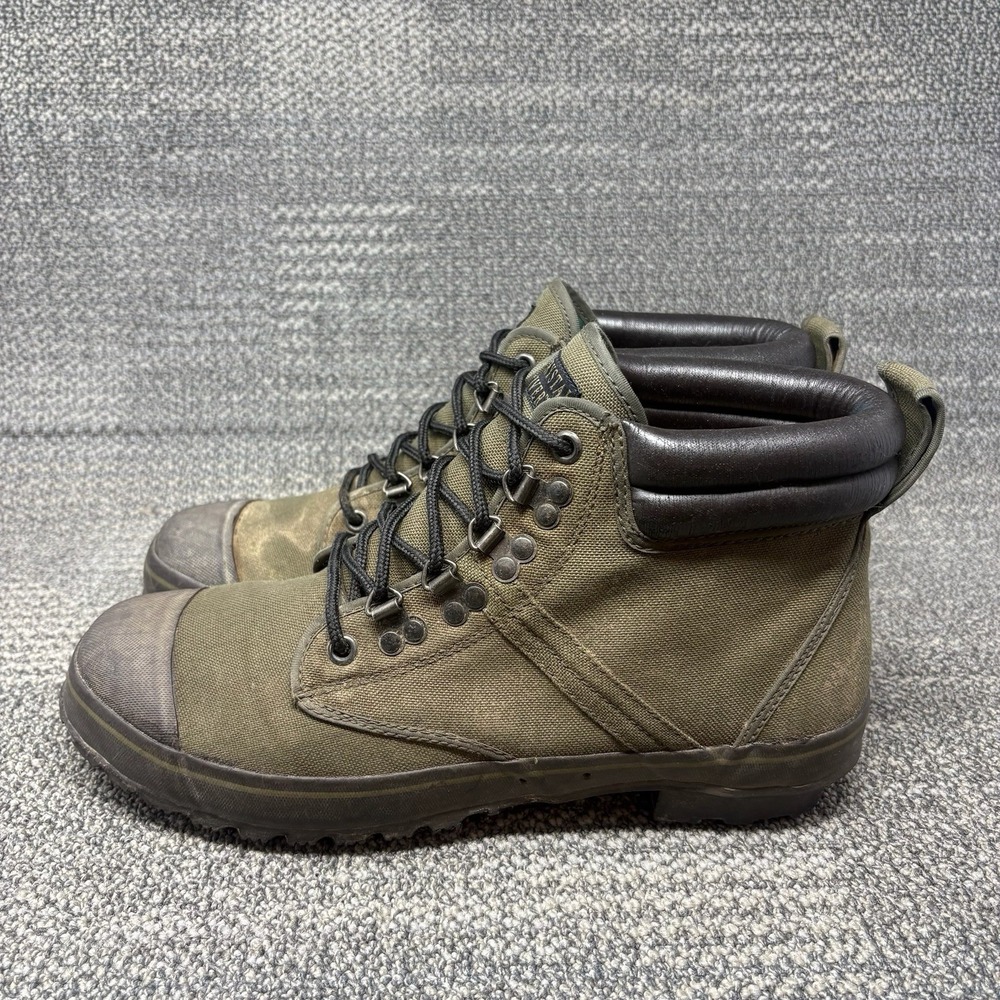 Crystal River Steel Shank Canvas Rubber WP Hunting Wading Boots Men's Size 12